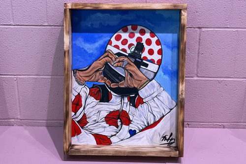 Bold Racing-Inspired Canvas